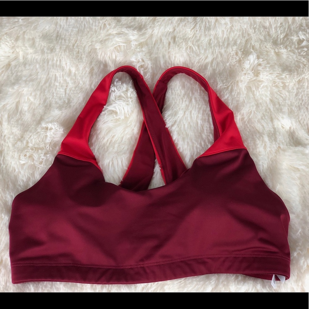 NWOT Victoria’s Secret Sport Bra Red Sz Large